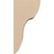 Ekena Millwork 4"W x 4"D x 8"H Wide Carmel Rough Cedar Woodgrain TimberThane Corbel, Primed Tan CORUR04X04X08CARRCPR - alternate 4